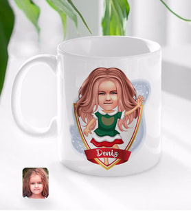 BK Gift Kişiye Özel İsimli Kız Çocuk Karikatürlü Beyaz Kupa Bardak-18