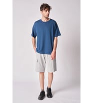 Erkek Oversize Bermuda ( Gri-Melanj)