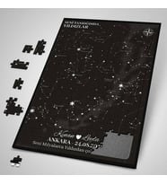 Seni Tanıdığımda Yıldızlar 240 Parça Kişiye Özel Puzzle