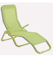 Katlanabilir Yeşil Şezlong 136 x 61 x 102 cm