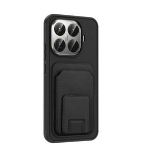Xiaomi 15T Pro Kılıf Kartlıklı ve Deri Dokulu Şık ApexWallet Premium Kapak RYC/Bikart