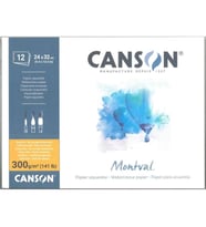 CANSON MONTVAL 24X32 SULU BOYA DEFTERİ (BLOK) 300 GR 12YP - FT-C200807319