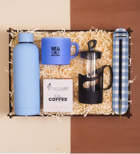 Premium Kahve & Tütsü Deneyim Kutusu  French Press, Termos ve Özenli Detaylar