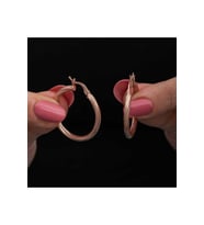 Gümüş Rose 3 mm Burgu Şarnel Küpe CSR2185486