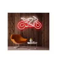 Rent A Carlara Özel Motor Figürlü Neon Tabela