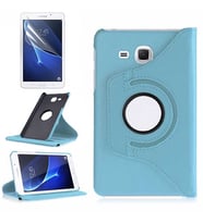 Lexroo Galaxy Tab 4 T280 Dönebilen Standlı Kılıf - Mavi