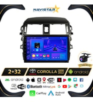 Toyota Corolla 2008-2012 Model 2+64GB Android 13 Kablosuz Carplay Navigasyon Multimedya Sistemi
