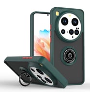 Xiaomi Mi 15 Ultra Kılıf Montreal Yüzüklü Silikon Kapak - Yeşil