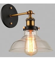 Mylight Retro Kafes Aplik Siyah Çap 23 cm