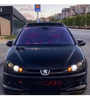  Peugeot 206 1998-2012 Uyumlu Batman Yarasa Ayna Kapağı Piano Black Abs Plastik