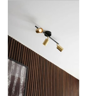 Rsylight Metal Modern 3 LÜ Eskitme Kaplama Mafsallı Led Spot Avize Günışığı Ampullü