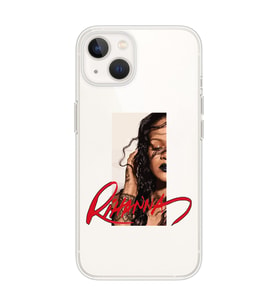 Iphone 14 Uyumlu Rihanna Tasarımlı Şeffaf Telefon Kılıfı