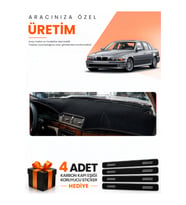 BMW E39 (1995-2003) Uyumlu Torpido Koruma Örtüsü Oto Kılıfı - Siyah