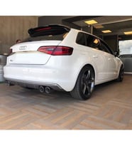 Çmk Audi A3 Hb 2014-2018 Cam Üstü Spoiler Piano Black