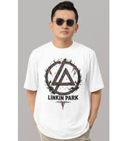 Tasarım Linkin Park Rock Metal Müzik Grubu Baskılı Unisex Oversize Tişört