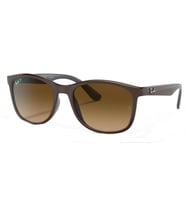 Ray-Ban RB4374 6600M2 56 Polarize Unisex Güneş Gözlüğü (Kahverengi)