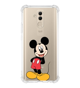 Huawei Mate 20 Lite  Köşe Korumalı Antişok Kapak Mickey Mouse Tasarımlı Şeffaf  Kılıf
