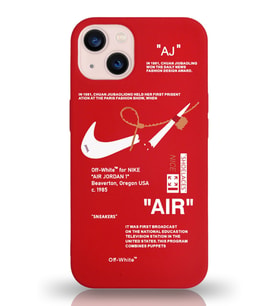 Apple iPhone 13 Uyumlu Lansman Kılıf Sneakers Tasarımlı Altı Kapalı İçi Kadife Kaplı Silikon Kapak (Şeffaf)