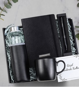 Kişiye Özel Kalem & Matara & Defter & Kupa Hediye Seti