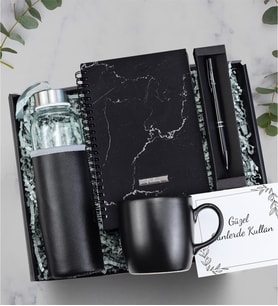 Kişiye Özel Kalem & Matara & Defter & Kupa Hediye Seti