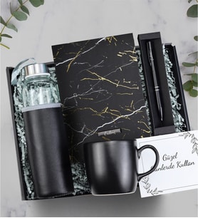 Kişiye Özel Kalem & Matara & Defter & Kupa Hediye Seti