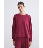LCW DREAM Bordo Bisiklet Yaka Oversize Kadın Pijama Üstü