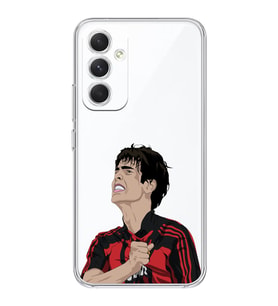 Samsung Galaxy A24 Uyumlu Kaka Leite Futbol Tasarımlı Şeffaf Telefon Kılıfı