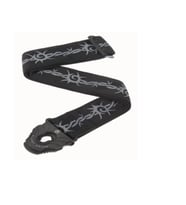 Planet Waves 50PLA04 Planet Lock Kilitli Gitar Askısı - Dikenli Tel (Profesyonel)  Barbed Wire Deseni, Patentli Emniyet Kilidi ve Kaymaz Dokuma