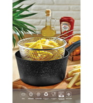 20cm Granit Kızartma Tavası, Patates Cips ve Fritöz İçin Mükemmel