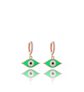Greenish Eye Gümüş Küpe