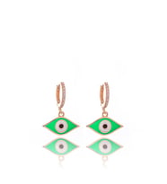 Greenish Eye Gümüş Küpe