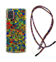 Samsung a71 A72 A73 A7 A9 2018 C7 C9 Kılıf Boyun Asklı Rasta Silikon Nazar Boncukları 1746