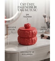 Özel Tasarım Blossom Takı Kutusu ve Dekoratif Fiyonklu Saklama Kabı