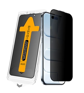 Apple iPhone 15 2.5D Oliv Privacy Temperli Cam Ekran Koruyucu + Kolay Uygulama A