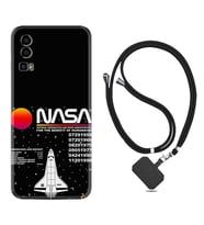 General Mobile Gm 23 Kılıf Resimli Boyun Askılı İpli Desenli Silikon Nasa 2 1407