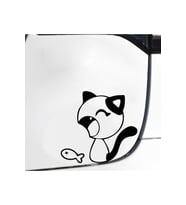 Kedi Ve Balık Su Geçirmez Çıkarılabilir 2 Parça 20*18 Cm