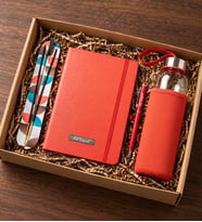 Kişiye Özel Kırmızı Hediye Seti ( Kırmızı Matara & Kırmızı Defter & Kırmızı Touchpen Kalem & Tütsü ) Ofis, Yeni İş Tebrik Welcome Kit Hediye Seti