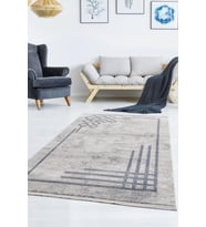Breda Modern Salon ve Oturma Odası Halısı - Mavi