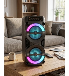 Taşınabilir Bluetooth Hoparlör Rgb Işık Efektli Stereo Ses