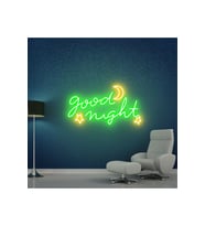 Good Nıght Yazılı ve Şekilli Neon Tabela