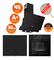 Ferre FryArt&Buharlı Gavio Sessiz Davlumbaz Elektrikli Siyah Ank. Set ( D063-SA + MS261 + QEP64CS )