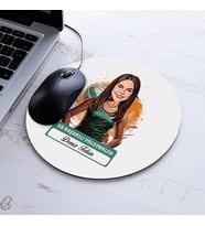Kişiye Özel Hediye Karikatürlü En Başarılı Kadın Voleybolcu Mousepad
