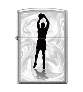 Zippo Basketball Player Shadow Street Chrome Çakmak - 49007-00063-MODEL31