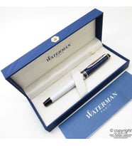 Waterman Expert 3 Deluxe Mavi & Beyaz CT Roller Kalem Set  İsme Özel Kalem  Hediye Kalem