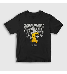 Presmono Unisex Çocuk Siyah Gang Film Kill Bill T-Shirt 246392tt