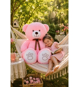 Mavimsi 120 cm Pababo Gold Serisi Ayıcık (Pembe)
