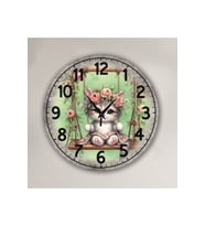 bilge Tasarım Retro Duvar Saati 35 x 35 CM (Karışık)