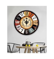 bilge Tasarım RETRO Duvar Saati 35 x 35 CM (Karışık)