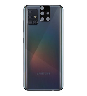 Galaxy A51 Zore 3D Kamera Camı (Siyah)