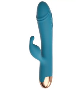 10 Titreşim Modlu Dönme Hareketli Şarjlı Tavşan Vibratör 20 cm